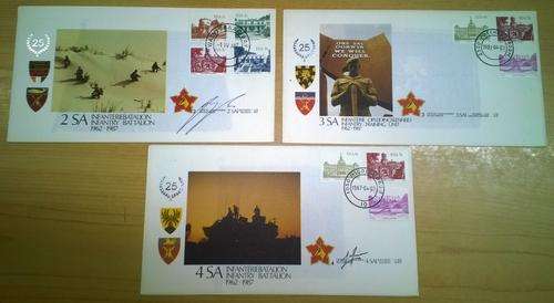 SADF Commemoration Envelopes - Infantry units