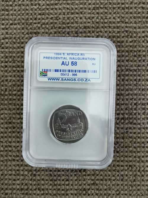 1994 South African R5 (Presidential Inauguration) - SANGS AU58