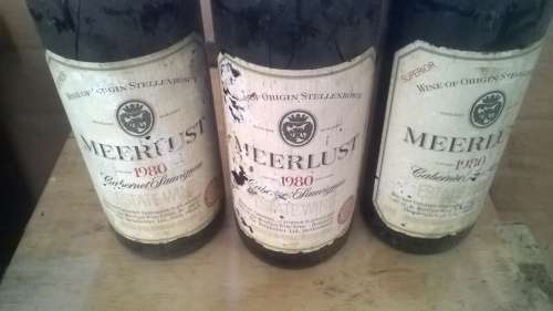 MEERLUST CABERNET SAUVIGNON, 1980 Vintage Rare South African Classic Red Wine