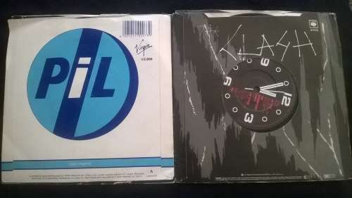 The Clash and PiL (John Lydon, Sex Pistols) 2 x 7" Singles. UK Rock, Electronica vinyl records.