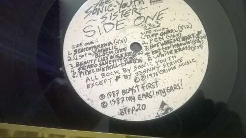 SONIC YOUTH, SISTER LP, 12" Vinyl Record.