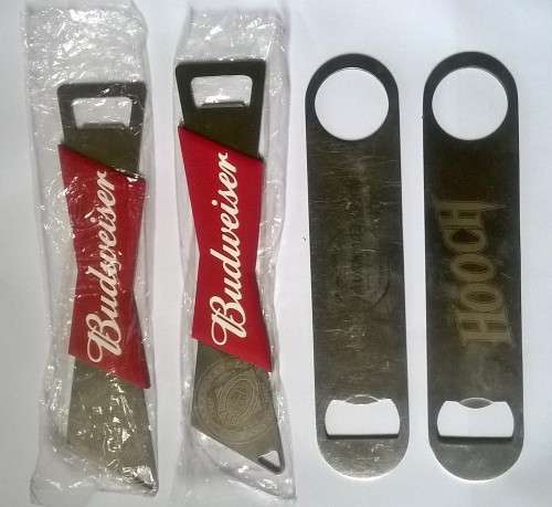 BUDWEISER and SAVANNA BAR ACCESSORIES. Speed bottle openers. Bar blades.