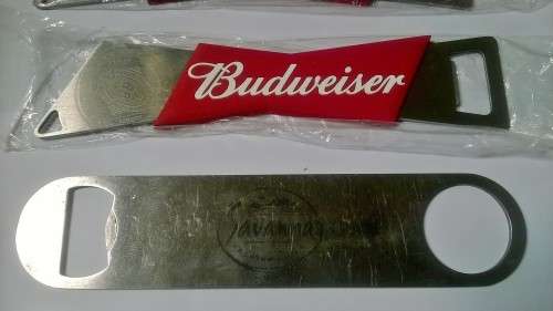 BUDWEISER and SAVANNA BAR ACCESSORIES. Speed bottle openers. Bar blades.