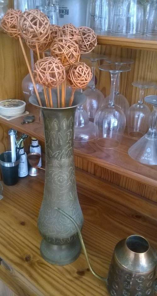 Brass Lounge Ornament. Decorative, collectable vase.