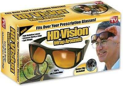 HD Vision wrap arounds glasses 2 pack night and day