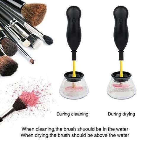Makeup Brush Cleaner, Automatic And Dry Brushes In Seconds For All Size Cleaning