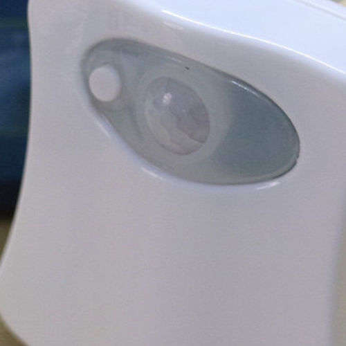 Human Body Induction 8 Colors LED Toilet Hanging Light Fit Any Toilet