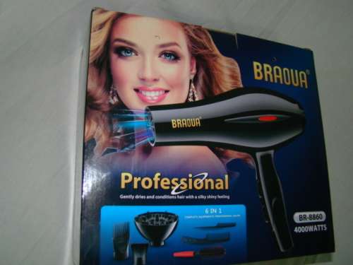BRAOUA Professional Hair Dryer And Brush Set With 4000 WATTS
