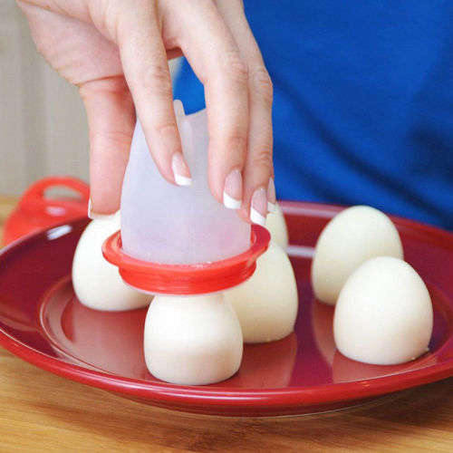 6PCS Silicon Egg Boiler Hard Boiled Egglettes Egg Cooker Food Grade Kitchen Tool