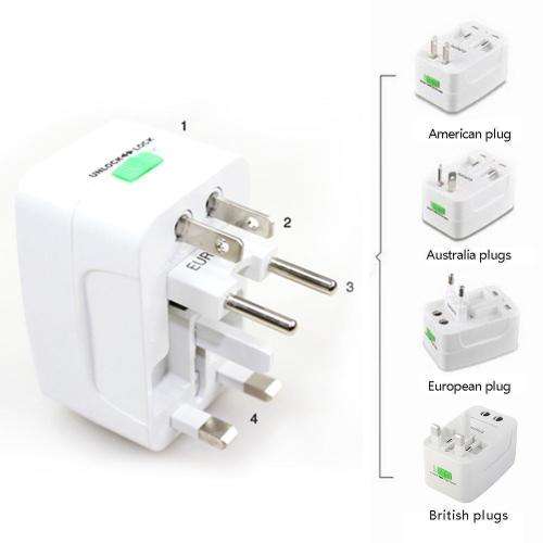 All in One Universal International Plug Adapter Port World Travel Best