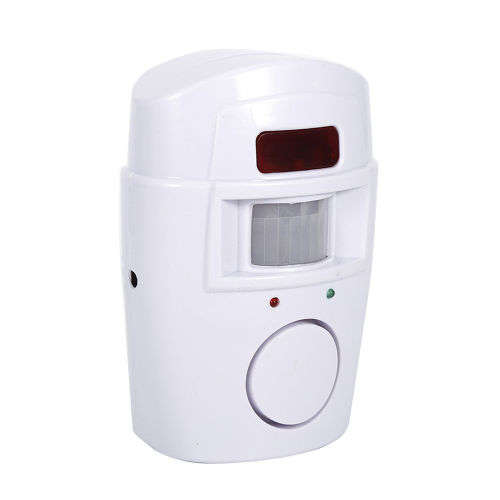 105dB Motion Sensor Detector Alarm Wireless IR Remote Control Security Device BE