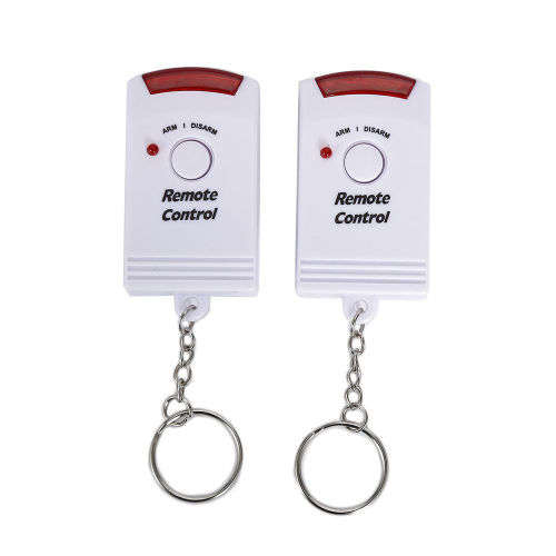 105dB Motion Sensor Detector Alarm Wireless IR Remote Control Security Device BE