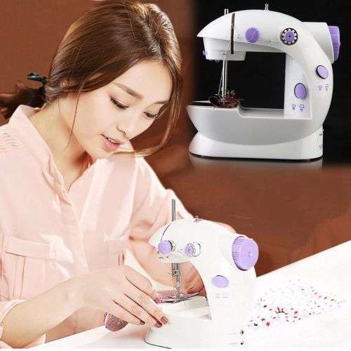 Portable Mini Handheld Electric Sewing Machine Desktop Home Household Sewing
