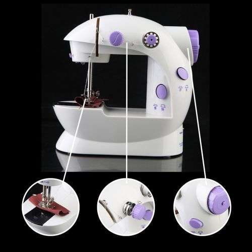 Portable Mini Handheld Electric Sewing Machine Desktop Home Household Sewing