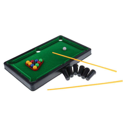Mini Billiards Toy / Tabletop Pool Table Set / Snooker Game Desktop for Kids