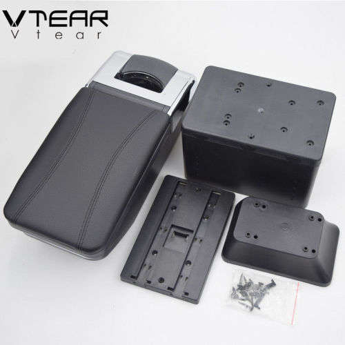 Universal car armrest box cup holder PU Leather auto car-styling parts ( Beige color only)