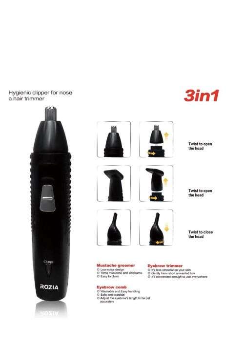 ROZIA Men's 3 In1 Rechargeable Electronic Hair Trimmer
