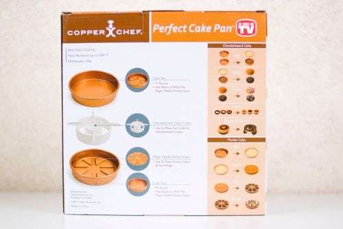 3 Piece Set Copper Chef 9" Perfect Cake Pan Mold Bakeware Kitchen Baking Round