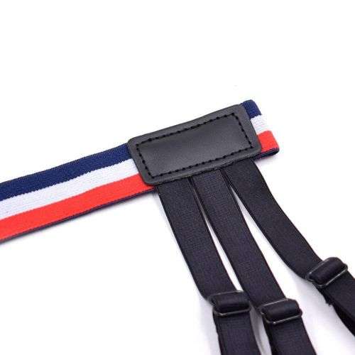 Strong Men's Shirt Stays Holders Elastic Garter Belt Suspender Locking Clamps AU