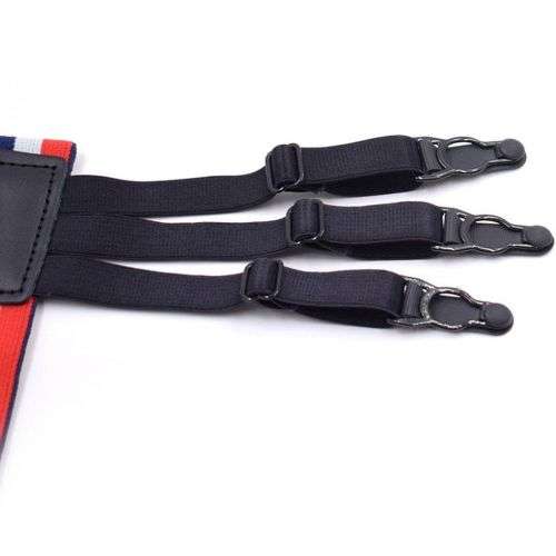 Strong Men's Shirt Stays Holders Elastic Garter Belt Suspender Locking Clamps AU