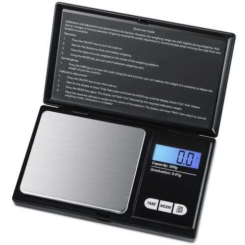 Digital Electronic Mini Pocket Gold Jewellery Weighing Scales 0.01G to 200 Grams