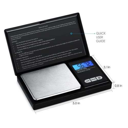 Digital Electronic Mini Pocket Gold Jewellery Weighing Scales 0.01G to 200 Grams