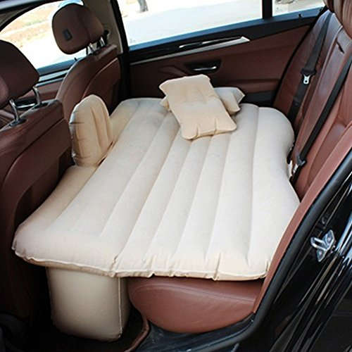 Car Air Bed Inflatable Mattress Back Seat Cushion Two Pillows For Travel Camping