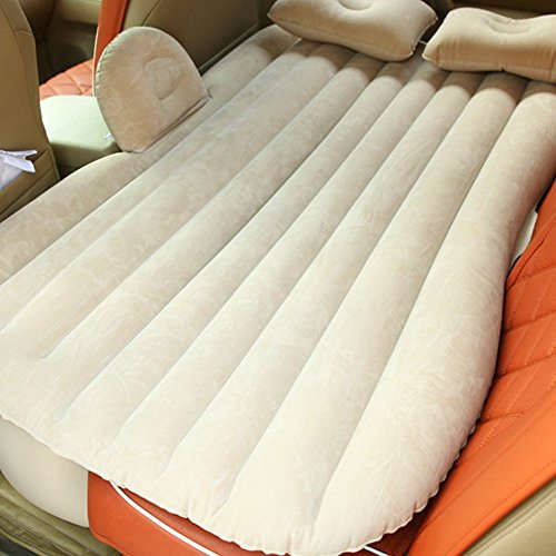 Car Air Bed Inflatable Mattress Back Seat Cushion Two Pillows For Travel Camping