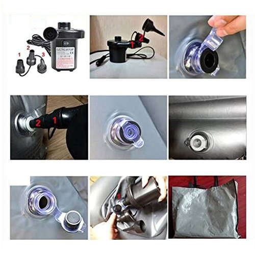 Car Air Bed Inflatable Mattress Back Seat Cushion Two Pillows For Travel Camping