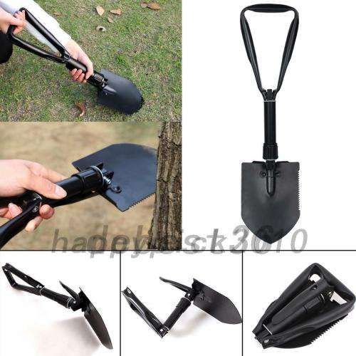 Multi-function Folding Spade Shovel Emergency Survival Camping Military Tool