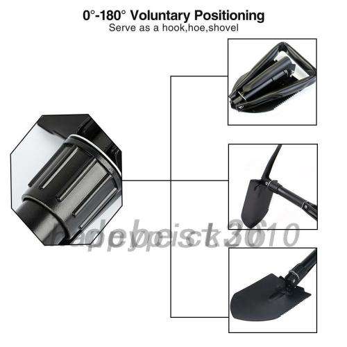 Multi-function Folding Spade Shovel Emergency Survival Camping Military Tool