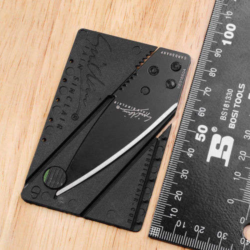 Sinclair Portable Credit Card Thin Cardsharp Wallet Folding Pocket Knife Camping