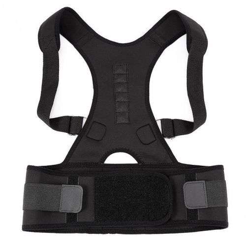 Adjustable Posture Corrector Back Support Shoulder Lumbar Brace Belt Men Women