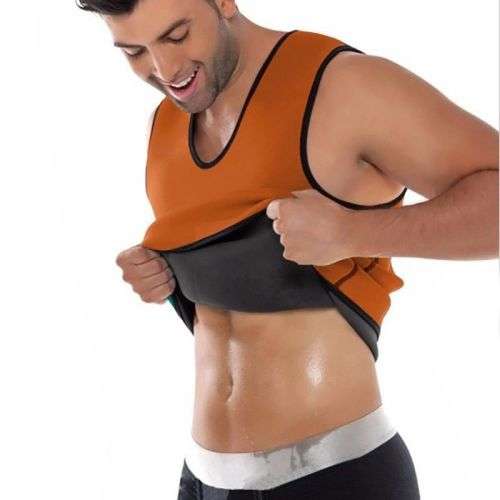 Mens Gym Sauna Sweat Suit Body Shaper Belly Tummy Trimmer Slimming Shirt Corset ( Only XL/XXL)