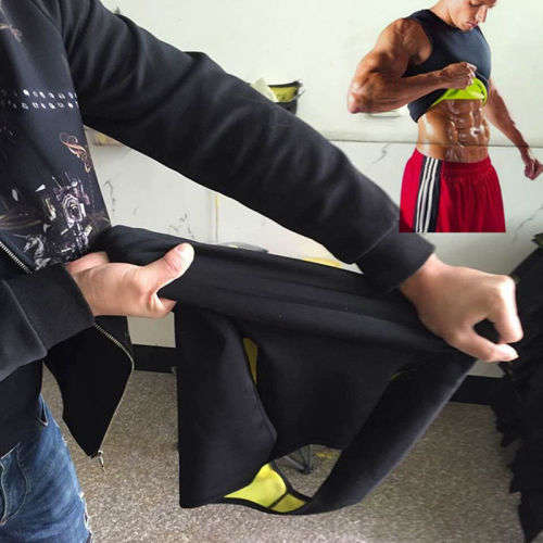 Mens Gym Sauna Sweat Suit Body Shaper Belly Tummy Trimmer Slimming Shirt Corset ( Only XL/XXL)