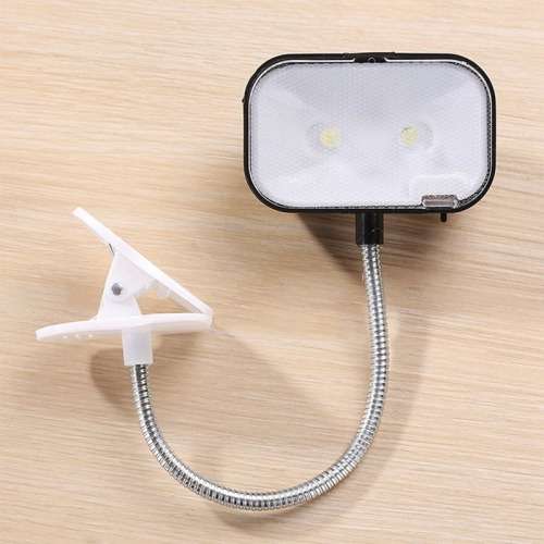 1X(LED Book Light Flexible Portable Mini Adjustable Clip-on Reading Lamps G E3K1