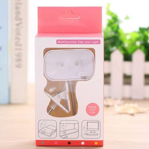1X(LED Book Light Flexible Portable Mini Adjustable Clip-on Reading Lamps G E3K1