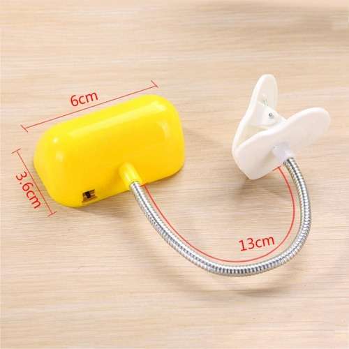 1X(LED Book Light Flexible Portable Mini Adjustable Clip-on Reading Lamps G E3K1