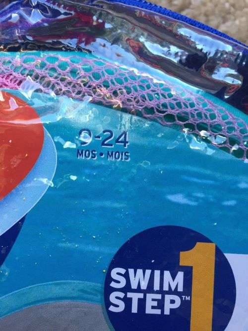 SWIMWAYS SWIM STEP 1 BABY SPRING FLOAT SUN CANOPY AGES 9-24 MONTHS