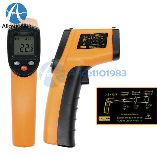 GM320 Non-Contact LCD IR Laser Infrared Digital Temperature Thermometer Gun HOT