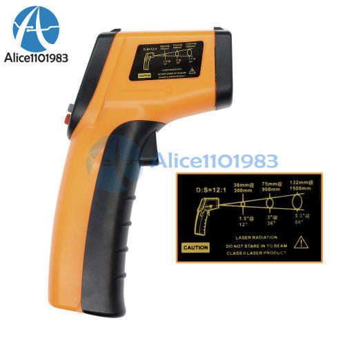 GM320 Non-Contact LCD IR Laser Infrared Digital Temperature Thermometer Gun HOT