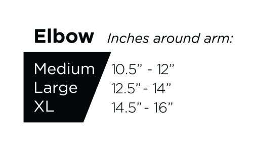 Copper Pro Series Performance Compression Elbow Sleeve With Copper SIZES M