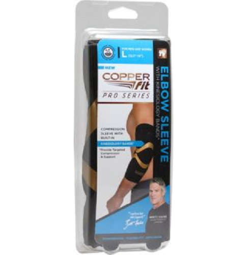 Copper Pro Series Performance Compression Elbow Sleeve With Copper SIZES M