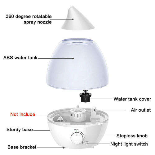 HOT Ultrasonic Home Aroma Humidifier Air Diffuser Purifier Lonizer Atomizer DI