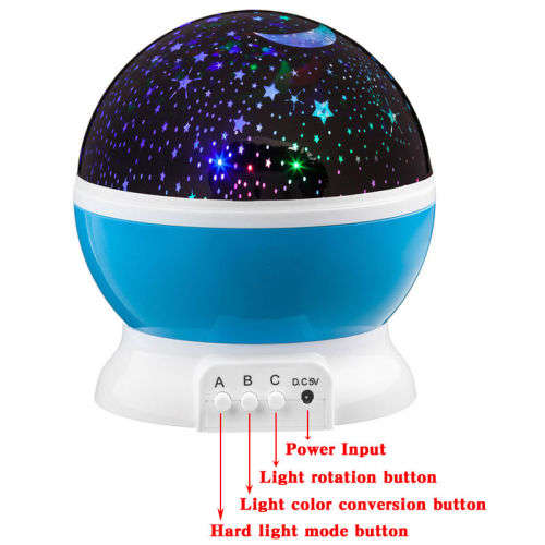 Romantic LED Starry Night Sky Galaxy Projector Lamp Star light Cosmos Gift New