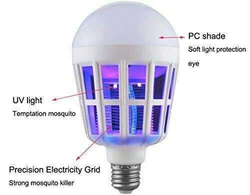 Mosquito Killer led Bulb 2 in 1 Light Fly Insect Bug trap Zapper Lamp E27 1PCS