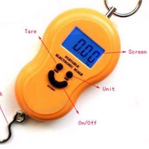 50kg/10g Portable Electronic Scale LCD Digital Hanging Luggage Weight Hook Scale