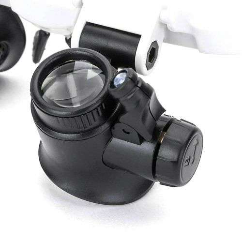 8X23X Magnification Head Wearing LED Magnifier Glass For Watch Jewelry Repair