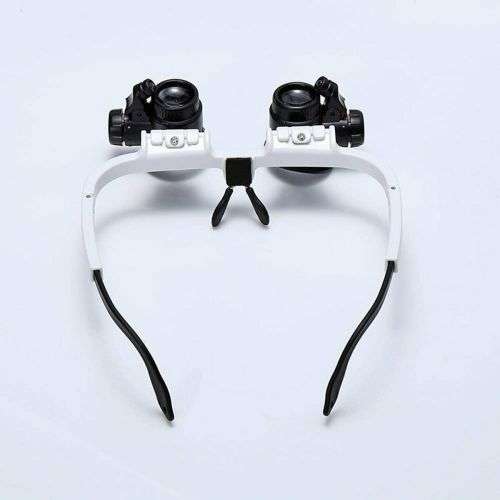 8X23X Magnification Head Wearing LED Magnifier Glass For Watch Jewelry Repair
