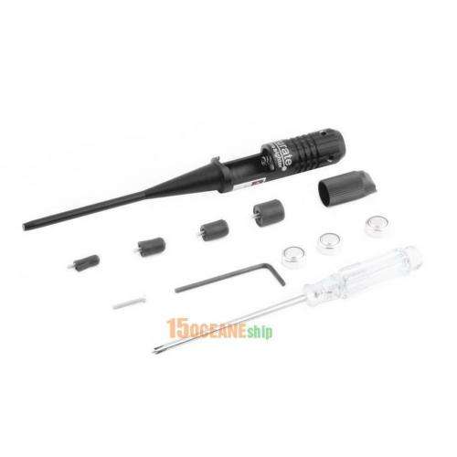 Red Laser Bore Sight Kit Boresighter for .22 to .50 Caliber Handgun Rifles Tool
